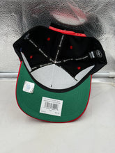 Load image into Gallery viewer, Close-up view of the New England Patriots NFL '47 Brand Black Diamond Hitch Snapback Adjustable Hat highlighting the team logo and adjustable snapback feature.