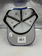 Load image into Gallery viewer, New York Giants NFL '47 Brand White TT Diamond Hitch Snapback Adjustable Hat shown at an angle, highlighting the adjustable snapback closure and high-quality fabric for durability.