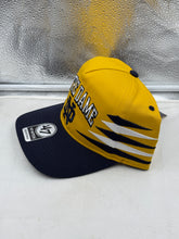 Load image into Gallery viewer, Close-up view of the Notre Dame Fighting Irish NCAA '47 Gold Diamond Hitch Snapback Adjustable Hat highlighting the vibrant gold color and comfortable fit.