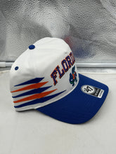 Load image into Gallery viewer, Florida Gators NCAA '47 Brand White TT Diamond Hitch Snapback Adjustable Hat showcasing the iconic logo and classic snapback design, perfect for fans supporting the Gators.