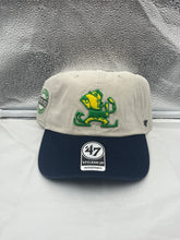 Load image into Gallery viewer, Notre Dame Fighting Irish NCAA '47 Brand Throwback White Clean Up Adjustable Hat - Casey's Sports Store
