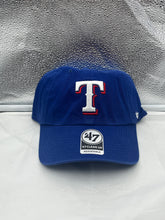 Load image into Gallery viewer, Texas Rangers MLB '47 Brand Blue Clean Up Adjustable Hat - Casey's Sports Store
