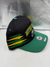Load image into Gallery viewer, Notre Dame Fighting Irish NCAA '47 Black Diamond Hitch Snapback Adjustable Hat displayed on a mannequin, showcasing the embroidered team logo and modern design.