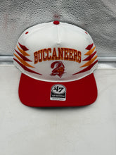 Load image into Gallery viewer, Tampa Bay Buccaneers NFL '47 Brand White Diamond Hitch Snapback Adjustable Hat displaying vibrant colors and stylish design, perfect for game days.