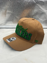Load image into Gallery viewer, Hartford Whalers NHL '47 Brand Throwback Script Brown Hitch Adjustable Hat - Casey's Sports Store