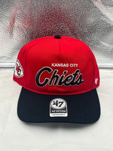 Load image into Gallery viewer, Kansas City Chiefs NFL '47 Brand Red Two Tone Script Hitch Adjustable Hat - Casey's Sports Store
