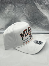 Load image into Gallery viewer, Miami Hurricanes NCAA '47 Brand Throwback White Hitch Adjustable Snapback Hat - Casey's Sports Store