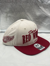 Load image into Gallery viewer, Detroit Red Wings NHL '47 Brand Bone Two Tone Script Adjustable Snapback Hat - Casey's Sports Store