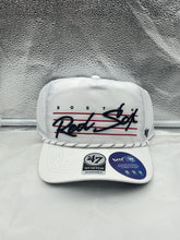 Load image into Gallery viewer, Boston Red Sox MLB '47 Brand White Script Hitch Rope Adjustable Snapback Hat - Casey's Sports Store