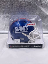 Load image into Gallery viewer, New York Giants NFL Riddell Speed Blue Script Alternate Mini Helmet - Casey's Sports Store