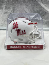 Load image into Gallery viewer, Ole Miss Rebels NCAA Riddell Speed White Alternate Mini Helmet - Casey's Sports Store
