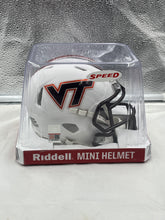 Load image into Gallery viewer, Virginia Tech Hokies NCAA Riddell Speed White Alternate Mini Helmet - Casey's Sports Store
