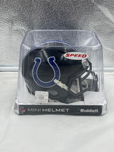 Load image into Gallery viewer, Indianapolis Colts NFL Riddell Speed On-Field Alternate Black Mini Helmet - Casey's Sports Store