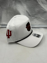 Load image into Gallery viewer, Indiana Hoosiers NCAA '47 Brand White Hitch Rope Adjustable Snapback Hat
