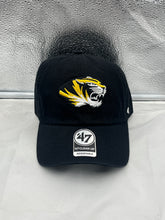 Load image into Gallery viewer, Missouri Tigers NCAA '47 Brand Black Clean Up Adjustable Strapback Hat - Casey's Sports Store