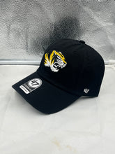 Load image into Gallery viewer, Missouri Tigers NCAA '47 Brand Black Clean Up Adjustable Strapback Hat - Casey's Sports Store