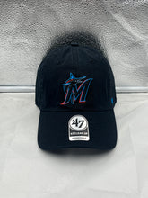 Load image into Gallery viewer, Miami Marlins MLB '47 Brand Black Clean Up Adjustable Hat - Casey's Sports Store