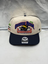 Load image into Gallery viewer, Michigan Wolverines NCAA '47 Orange Bowl Natural TT Hitch Snapback Hat showcasing vibrant design, perfect for fans of the Michigan Wolverines hat.