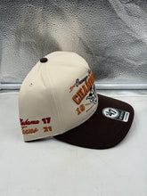 Load image into Gallery viewer, Back view of the Texas Longhorns NCAA '47 Orange Bowl Natural TT Hitch Adjustable Snapback Hat displaying the adjustable strap, making it a versatile Texas Longhorns hat for all sizes.