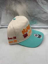 Load image into Gallery viewer, Back view of the Oklahoma Sooners NCAA '47 Orange Bowl Natural TT Hitch Adjustable Snapback Hat, demonstrating the adjustable strap of this Oklahoma Sooners hat.