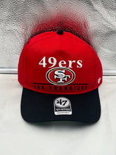 Load image into Gallery viewer, San Francisco 49ers NFL '47 Brand Red Two Tone Hitch Adjustable Hat - Casey's Sports Store