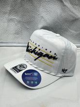 Load image into Gallery viewer, Michigan Wolverines NCAA '47 Brand White Script Hitch Adjustable Snapback Hat - Casey's Sports Store
