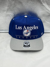Load image into Gallery viewer, Los Angeles Dodgers MLB '47 Brand Throwback Blue Hitch Adjustable Snapback Hat - Casey's Sports Store