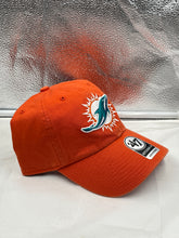 Load image into Gallery viewer, Miami Dolphins NFL '47 Brand Orange Clean Up Adjustable Strapback Hat - Casey's Sports Store