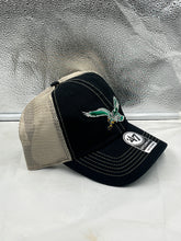 Load image into Gallery viewer, Philadelphia Eagles NFL '47 Brand Throwback Black Mesh Clean Up Adjustable Hat - Casey's Sports Store