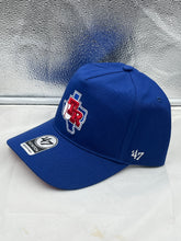 Load image into Gallery viewer, Texas Rangers MLB '47 Brand Throwback Blue Hitch Adjustable Snapback Hat - Casey's Sports Store