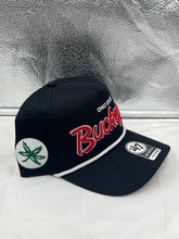 Load image into Gallery viewer, Ohio State Buckeyes NCAA '47 Brand Black Hitch Script Adjustable Snapback Hat - Casey's Sports Store