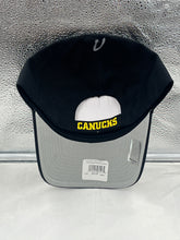 Load image into Gallery viewer, Vancouver Canucks NHL '47 Brand Throwback Black MVP Adjustable Hat - Casey's Sports Store