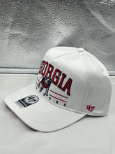 Load image into Gallery viewer, Georgia Bulldogs NCAA '47 Brand Throwback White Hitch Adjustable Snapback Hat - Casey's Sports Store