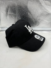 Load image into Gallery viewer, Back view of the Los Angeles Dodgers adjustable strapback hat, demonstrating the adjustable fit for all head sizes.