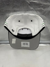 Load image into Gallery viewer, Close-up of the front of the Dallas Stars NHL '47 Brand White Diamond Hitch Adjustable Snapback Hat highlighting the eye-catching white diamond pattern, a must-have Dallas Stars hat.