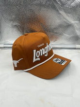 Load image into Gallery viewer, Texas Longhorns NCAA '47 Brand Orange Script Rope Hitch Adjustable Snapback Hat - Casey's Sports Store