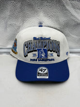 Load image into Gallery viewer, Duke Blue Devils NCAA '47 Champs Off White TT Hitch Adjustable Snapback Hat - Stylish sports cap, perfect for passionate fans of Duke Blue Devils hat.