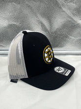 Load image into Gallery viewer, Boston Bruins NHL '47 Brand Black Trucker Mesh Adjustable Snapback Hat - Casey's Sports Store