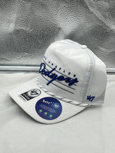 Load image into Gallery viewer, Los Angeles Dodgers MLB 47 Brand White Script Hitch Rope Adjustable Snapback Hat - Casey's Sports Store