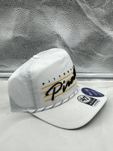 Load image into Gallery viewer, Pittsburgh Pirates MLB '47 Brand White Script Hitch Rope Adjustable Snapback Hat - Casey's Sports Store