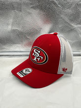 Load image into Gallery viewer, San Francisco 49ers NFL '47 Brand Red Trucker Mesh Snapback Adjustable Hat - Casey's Sports Store