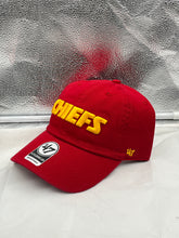 Load image into Gallery viewer, Kansas City Chiefs NFL '47 Brand Red Script Clean Up Adjustable Hat - Casey's Sports Store