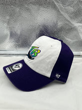 Load image into Gallery viewer, Tampa Bay Rays MLB '47 Brand Throwback Purple Two Tone Clean Up Adjustable Hat - Casey's Sports Store