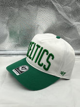 Load image into Gallery viewer, Boston Celtics NBA '47 Brand Script White Two Tone Hitch Snapback Adjustable Hat - Casey's Sports Store