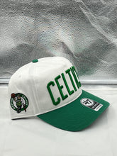 Load image into Gallery viewer, Boston Celtics NBA '47 Brand Script White Two Tone Hitch Snapback Adjustable Hat - Casey's Sports Store