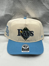 Load image into Gallery viewer, Tampa Bay Rays MLB '47 Brand Natural Two Tone Hitch Snapback Adjustable Hat - Casey's Sports Store