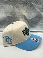 Load image into Gallery viewer, Tampa Bay Rays MLB '47 Brand Natural Two Tone Hitch Snapback Adjustable Hat - Casey's Sports Store