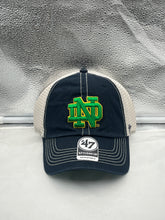 Load image into Gallery viewer, Notre Dame Fighting Irish NCAA '47 Brand Navy Mesh Clean Up Adjustable Hat - Casey's Sports Store