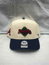 Load image into Gallery viewer, Atlanta Braves MLB '47 Brand Natural Two Tone Hitch Adjustable Snapback Hat - Casey's Sports Store