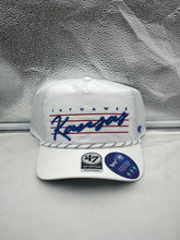 Load image into Gallery viewer, Kansas Jayhawks NCAA '47 Brand White Script Hitch Adjustable Snapback Hat - Casey's Sports Store